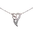 Sterling Silver Sky Blue Topaz Accented Heart Pendant Necklace