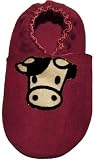 Tibet PLATEAU soft soled infant leather baby shoes SUEDE cow red