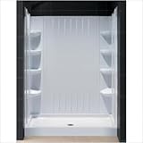 DreamLine DL-6168L-00 Amazon 30 x 60 Left-Hand Drain Shower Tray and Backwall Combo, White DreamLine DL-6168L-00 Amazon 30 x 60 Left-Hand Drain Shower Tray and Backwall Combo, White