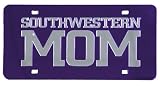 Southwestern Mom Mirrored License Plate Purple
