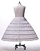 Remedios 6 Hoops Long Birdal Underskirt Crinoline Wedding Slip/Petticoat,S-XL