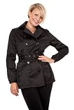 Soaked In Luxury Womens Belted Trench Jacket