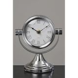 Details zu "Uhr Tischuhr Metall silber 18cm" Details zu "Uhr Tischuhr Metall silber 18cm"