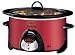 Rival SCVC651R-F 6.5 Quart Slow Cooker Red Crock Pot w/ Stoneware Removable Interior & Digital Timer