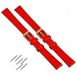 2 Red Leather Watchband fits Mickey Minnie Watch 14mm