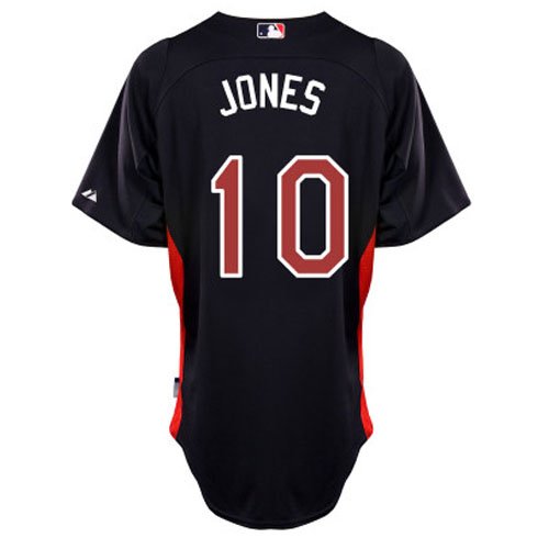 Chipper Jones Atlanta Braves Majestic Authentic Cool Base On Field Batting Practice Jersey