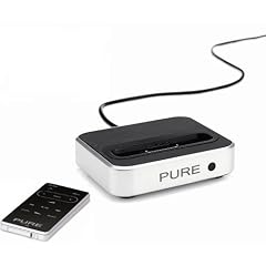 Pure i-10 Dockingstation mit Fernbedienung f�r Apple iPod schwarz/silber