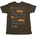 I Blog To Differ T-Shirt, Chocolate, L
