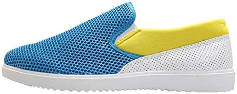iMaySon Men's Simple Casual Grebadine Summer Breathe Sports Shoes(7 D(M) US,Blue)