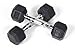 j/fit 5lb Rubber Hex Dumbbells (Pair)
