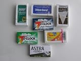 35 FEATHER GILLETTE SHARK ASTRA BLUEBIRD DERBY Blade Sampler
