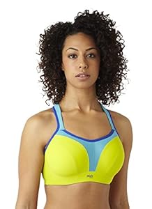 Panache 5021 Lime Multi UW Sports Bra NWT Great Support Large Cup Sizes