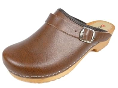 zapatos zuecos de madera para mujer