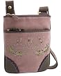 Juicy Couture Terry Heart Tassel Crossbody Messenger Swing Bag Purse Brown