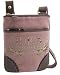 Juicy Couture Terry Heart Tassel Crossbody Messenger Swing Bag Purse Brown