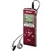 Sony ICD-UX200RED Digital Voice Recorder with Built-In 2 GB Flash Memory (Red)