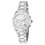 Bulova Women's 96R127 24 Diamond Case Silver and White Dial Bracelet Watch
