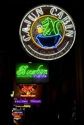 Bourbon Street Signs, New Orleans Photograph - Beautiful 16"x20" Photographic Print by Carol M. Highsmith