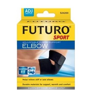Futuro Sport Adjustable Elbow Support - Black by 