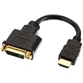 PureLink HA0002-10 Basic+ Serie HDMI/DVI  1.3 Portsaver Adapter ((18+1) HDMI A Stecker auf DVI-D Buchse) schwarz