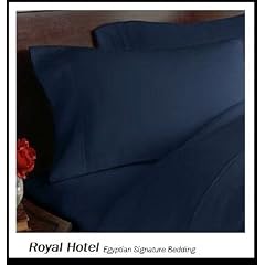 Royal Hotels 8pc Full size Bed-in-a-Bag Solid Navy