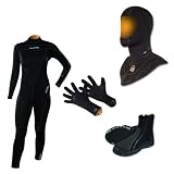 Henderson AquaLock 5mm Womens Wetsuit Package with Hood, Glove, Boots (Black, 12)