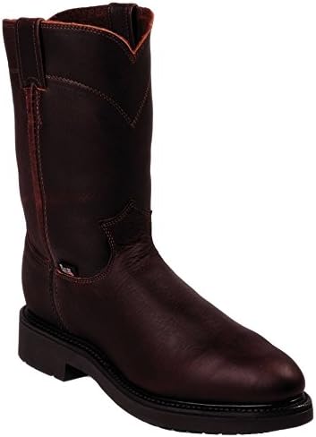 Justin Original Men's Work Boots Steel Toe Tobacco 10.5 D(M) US