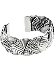 Fashion Cuff Bracelet Sterling Silver 28.75 Mm Width Brc415