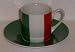 Espressotasse mit Italien Flagge