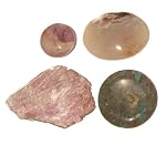Crown Chakra 04 Stone Set of 4 Amethyst Lepidolite Agate Jasper Purple