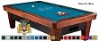 7' Simonis 860 Electric Blue Pool Table Cloth Felt