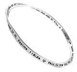 Mobius Infinity Bangle Bracelet - This is the day the Lord has made, let us rejoice and be glad in it. Psalms 118:24