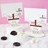 Baby Carriage Place Card Favor Boxes with Designer Place Cards (Set of 288) - Baby Shower Gifts & Wedding Favors