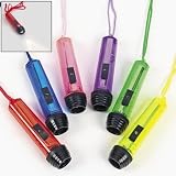 Transparent Flashlights On A Rope - Glow Products & Light Up & Flashing Toys