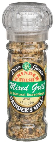 Dean Jacobs Mixed Grill Seasoning, 1.7-Ounce Grinder Jars (Pack of 6) by Dean Jacobs