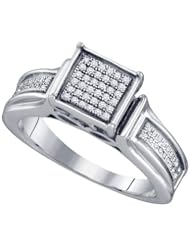 0.22CTW DIAMOND MICRO PAVE RING