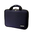 Sony DVP-FX930 9-Inch Portable DVD Player Fitted CaseCrown Premium Double Memory Foam Case (Navy Nylon)