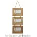 WOODEN SHABBY CHIC TRIPLE LANDSCAPE HANGING PHOTO FRAME BY COUNTRYSIDE INTERIORS