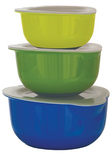Childrens Toyshop  Kitchen & Housewares : Tovolo Melamine Mixing Bowls with Lids, Set of 3