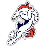 Denver Broncos NFL Football car bumper sticker 3" x 5"