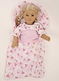FAIRY SLEEPING BAG FOR DOLLS AND BEARS