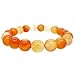 Gorgeous 10mm Orange Agate Stretchy Bracelet Fits up to 8.5 inch wrist