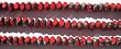 7mm X 4mm Vibrant Red Gemstone Beads, 7 Inch Strand