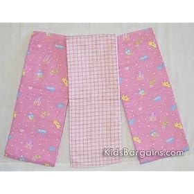 My Little Princess Flannel Baby Blanket - Set of Three