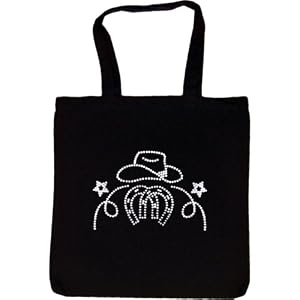 Tote Bag : COWBOY HAT AND HORSESHOES