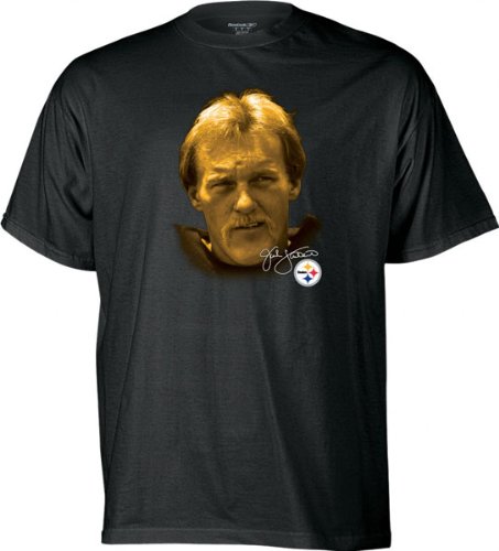 Jack Lambert Reebok Retired Great Profile Pittsburgh Steelers T-Shirt - Small