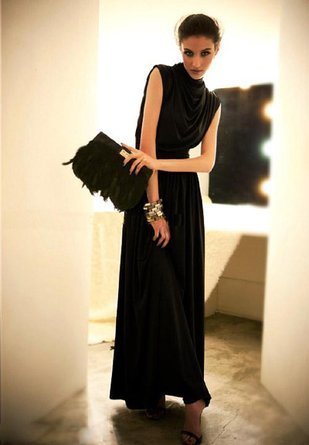 ノーブランド　ロングドレスワンピース マキシドレス