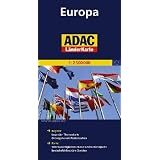 ADAC L�nderkarte Europa 1:2.500.000: Register: Legende, Themenkarte, Ortsregister mit Postleitzahlen / Karte: Sehensw�rdigkeiten,Natur- und Nationalparks, landschaftlich sch�ne Streckenvon "ADAC Kartografie"