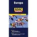 ADAC L�nderkarte Europa 1:2.500.000: Register: Legende, Themenkarte, Ortsregister mit Postleitzahlen / Karte: Sehensw�rdigkeiten,Natur- und Nationalparks, landschaftlich sch�ne Strecken