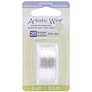 Beadalon Artistic Wire 20-GaugeTarnish Resistant Silver Wire, 6-Yard